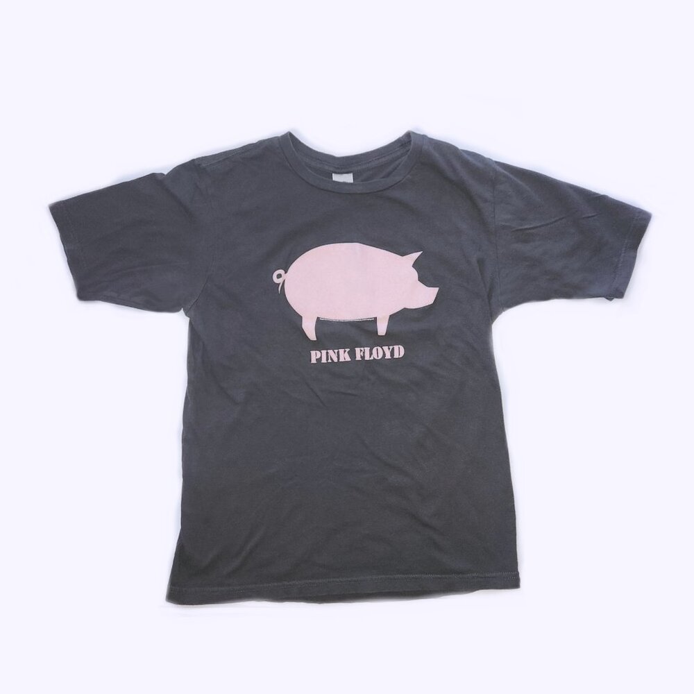 Vintage Y2K Pink Floyd Flocked Pink Pig 2005 T Shirt Small Men's Band Tee